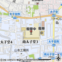 大阪府八尾市南太子堂3丁目1周辺の地図