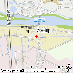 三重県松阪市六軒町60-9周辺の地図