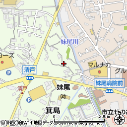 岡山県岡山市南区箕島1283-2周辺の地図