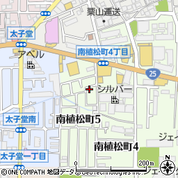 大阪府八尾市南植松町5丁目60周辺の地図