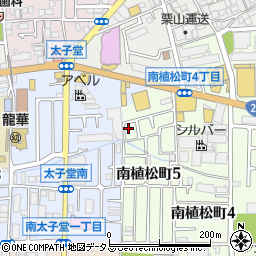 大阪府八尾市南植松町5丁目20周辺の地図