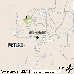 賀山公民館周辺の地図
