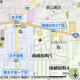 大阪府八尾市南植松町5丁目31周辺の地図
