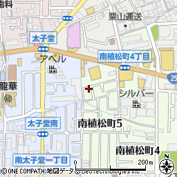 大阪府八尾市南植松町5丁目29周辺の地図