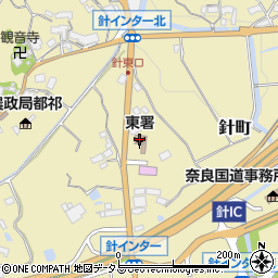 奈良市消防局東消防署周辺の地図