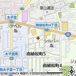 大阪府八尾市南植松町5丁目44周辺の地図