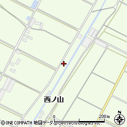 愛知県田原市西山町西ノ山62周辺の地図