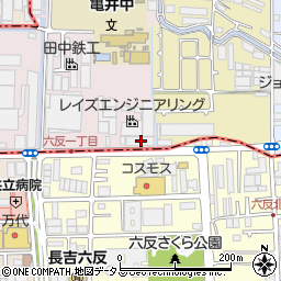 大阪府八尾市南亀井町4丁目4-14周辺の地図