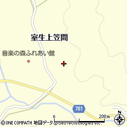 奈良県宇陀市室生上笠間385周辺の地図