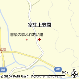 奈良県宇陀市室生上笠間397周辺の地図