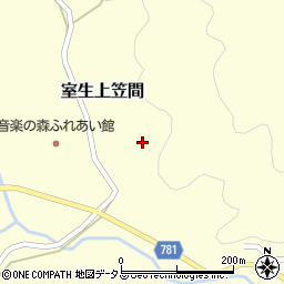 奈良県宇陀市室生上笠間383周辺の地図