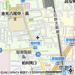 大阪府八尾市柏村町4丁目109周辺の地図