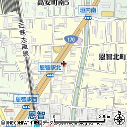 株式会社島津大師堂八尾恩智本店周辺の地図