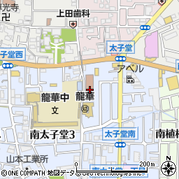 八尾市龍華出張所周辺の地図