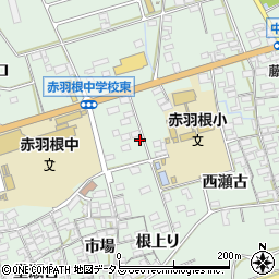愛知県田原市赤羽根町出口131-3周辺の地図