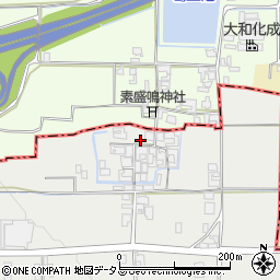 奈良県天理市南六条町223周辺の地図
