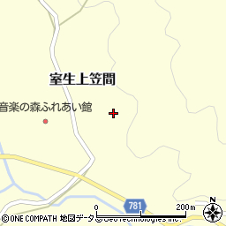 奈良県宇陀市室生上笠間380周辺の地図