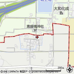 奈良県天理市南六条町225周辺の地図