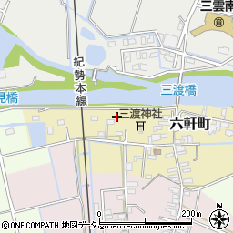 三重県松阪市六軒町8周辺の地図