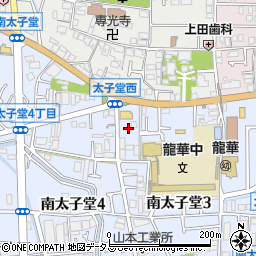 大阪府八尾市南太子堂3丁目2周辺の地図