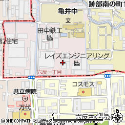 大阪府八尾市南亀井町4丁目4周辺の地図