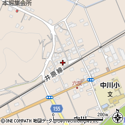 岡山県小田郡矢掛町本堀1184周辺の地図