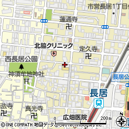 南大阪鍼灸所周辺の地図