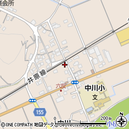 岡山県小田郡矢掛町本堀1187-3周辺の地図