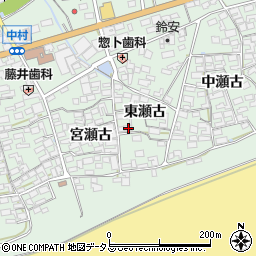 愛知県田原市赤羽根町東瀬古10周辺の地図