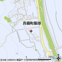 岡山県倉敷市真備町服部2027周辺の地図