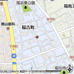 岡山県岡山市南区福吉町周辺の地図