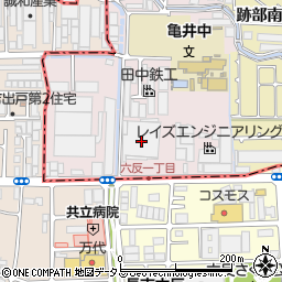 大阪府八尾市南亀井町4丁目4-24周辺の地図