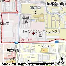 大阪府八尾市南亀井町4丁目4-20周辺の地図