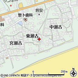 愛知県田原市赤羽根町東瀬古13周辺の地図