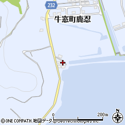 岡山県瀬戸内市牛窓町鹿忍842-6周辺の地図