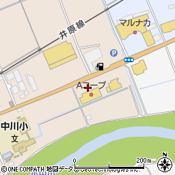Ａコープやかげ店駐車場周辺の地図