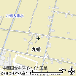 岡山県岡山市東区九蟠581周辺の地図