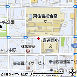 平野警察署西喜連交番周辺の地図
