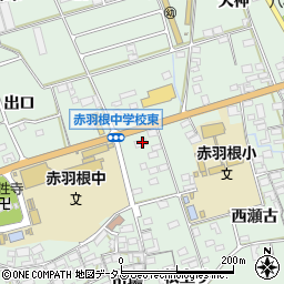 愛知県田原市赤羽根町出口124周辺の地図