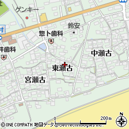 愛知県田原市赤羽根町東瀬古17周辺の地図