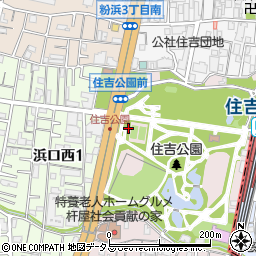 住吉公園トイレ５周辺の地図