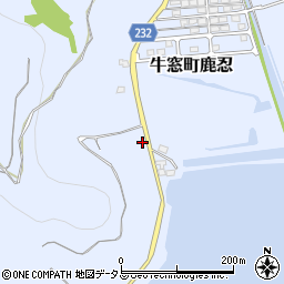 岡山県瀬戸内市牛窓町鹿忍5554-5周辺の地図