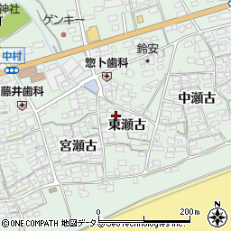 愛知県田原市赤羽根町東瀬古20周辺の地図