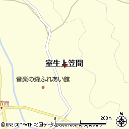 奈良県宇陀市室生上笠間周辺の地図