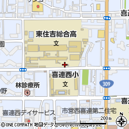 大阪府大阪市平野区喜連西周辺の地図