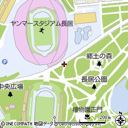 大阪府大阪市東住吉区長居公園周辺の地図