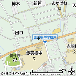 愛知県田原市赤羽根町出口102周辺の地図
