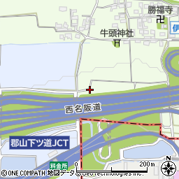 西名阪自動車道周辺の地図