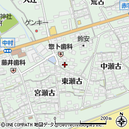愛知県田原市赤羽根町東瀬古26周辺の地図