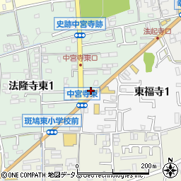 すき家２５号斑鳩法隆寺店周辺の地図